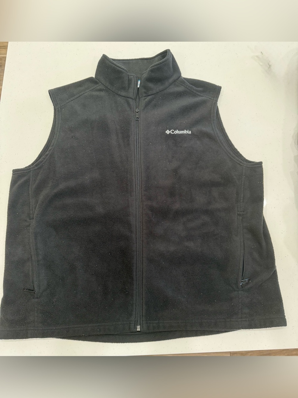 Columbia Black Fleece Full-Zip Vest